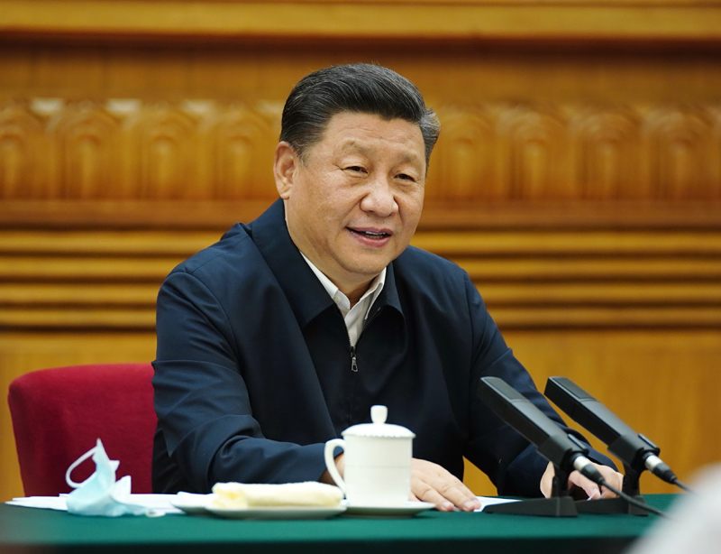 7月21日，中共中央總書記、國家主席、中央軍委主席習(xí)近平在京主持召開企業(yè)家座談會并發(fā)表重要講話。新華社記者 鞠鵬 攝